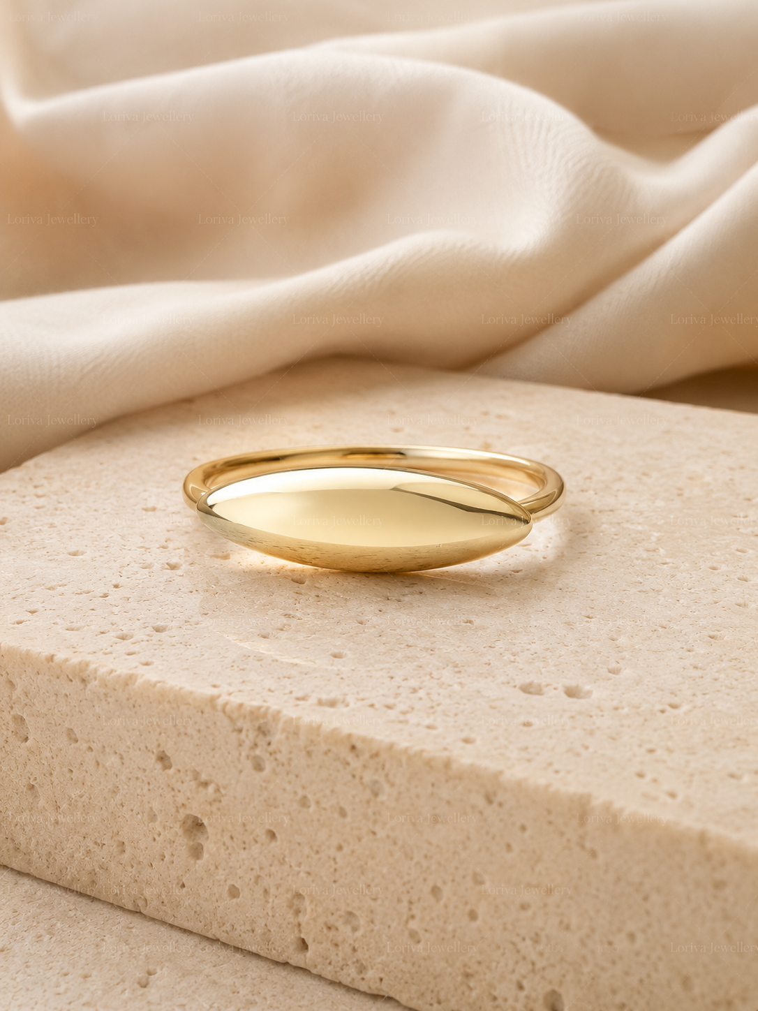 Fresh Oval Gold Kadın Yüzük